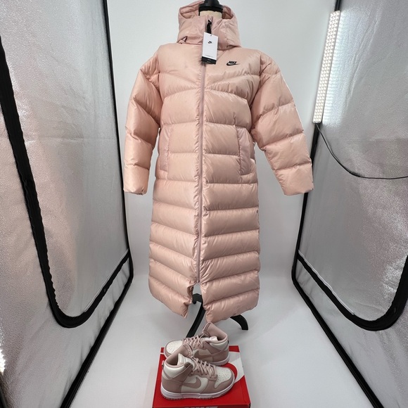 Nike Sportswear Therma-Fit City Series ‘Blushed Pink Parka  Woman’s Size Large - Picture 10 of 10